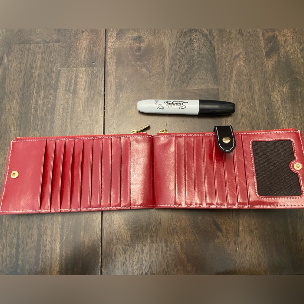 AnDoilt Red Wallet with Black Accent - Picture 5 of 7